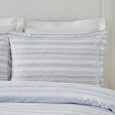 Dunelm Dorma Holkham 100% Cotton Oxford Pillowcase Pair Blue