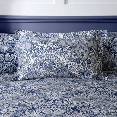 Dunelm Emelie Navy Oxford Pillowcase Navy (Blue)