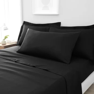 Dunelm Fogarty Soft Touch Kingsize Pillowcase Pair Black