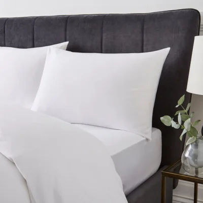 Dunelm Hotel 200 Thread Count 100% Cotton Standard Pillowcase Pair White