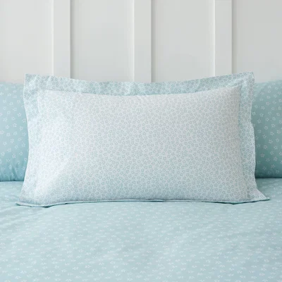 Dunelm Florrie Ditsy Mineral Oxford Pillowcase Mineral