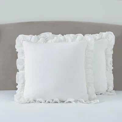 Dunelm Dorma Purity Cavendish Continental Pillowcase White