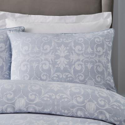 Dunelm Dorma Regency 100% Cotton Oxford Pillowcase Pair Blue