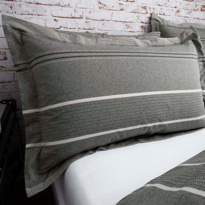 Dunelm Willington Grey Oxford Pillowcase Grey