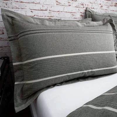 Dunelm Willington Grey Oxford Pillowcase Grey