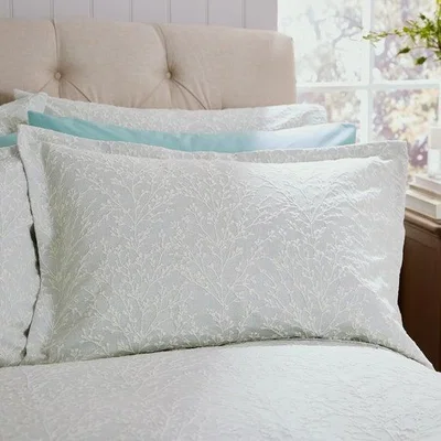 Dunelm Blossom Trail Jacquard Oxford Pillowcase
