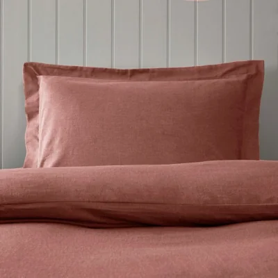 Dunelm Soft & Cosy Luxury Oxford Pillowcase Terracotta