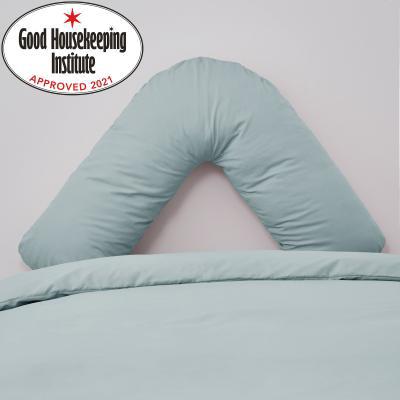 Dunelm Non Iron Willow V-Shaped Pillowcase Willow (Green)
