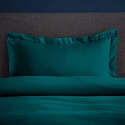 Dunelm Fogarty Soft Touch Ocean Blue Oxford Pillowcase Dolce Ocean (Blue)