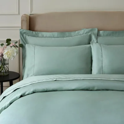 Dunelm Dorma Egyptian Cotton Sateen 1000 Thread Count Standard Pillowcase Sage (Green)