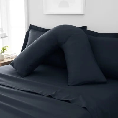 Dunelm Fogarty Soft Touch V-shape Pillowcase Navy (Blue)