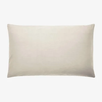 Dunelm Pure Cotton Box Pillowcase White Sand