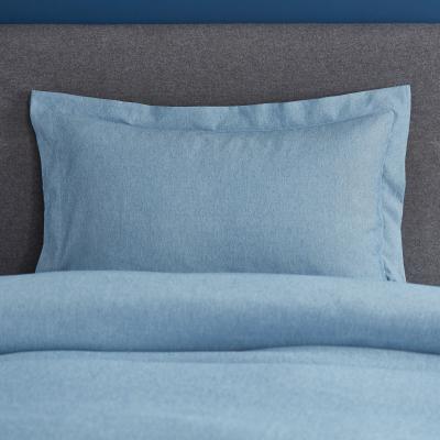 Dunelm Fogarty Soft Touch Marl Effect Denim Oxford Pillowcase Denim