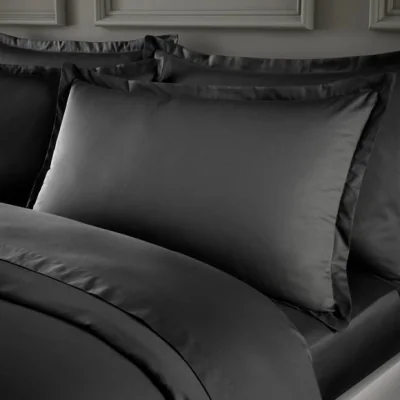 Dunelm Hotel Cotton Sateen Grip 400 Thread Count Oxford Pillowcase Pair