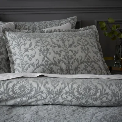 Dunelm Margot Damask Jacquard 100% Cotton Oxford Pillowcase
