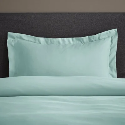 Dunelm Fogarty Soft Touch Oxford Pillowcase Duck Egg (Blue)