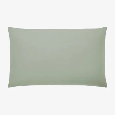 Dunelm Pure Cotton Box Pillowcase Sage