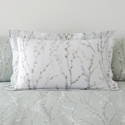 Dunelm Belle Sage Oxford Pillowcase Sage (Green)