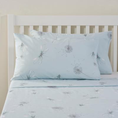 Dunelm Dragonflies Blue Cotton Pillowcase Pair Blue