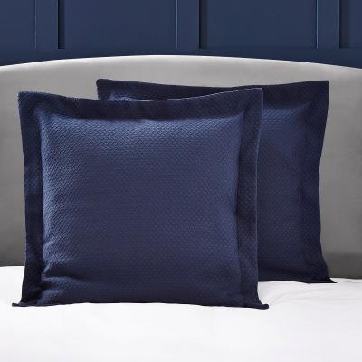 Dunelm Dorma Purity Cardinham Navy Continental Pillowcase Navy (Blue)