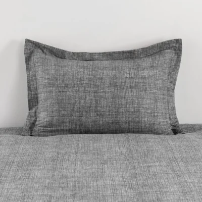Dunelm Grayson Charcoal Oxford Pillowcase Charcoal
