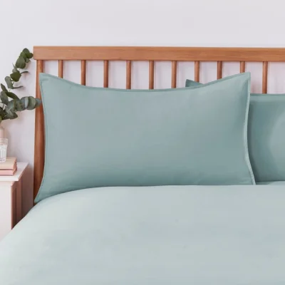 Dunelm Washed Super Soft Pillowcase Pair Mineral
