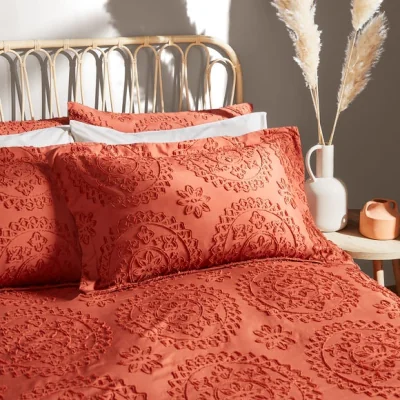 Dunelm Mandala Oxford Pillowcase Burnt Umber