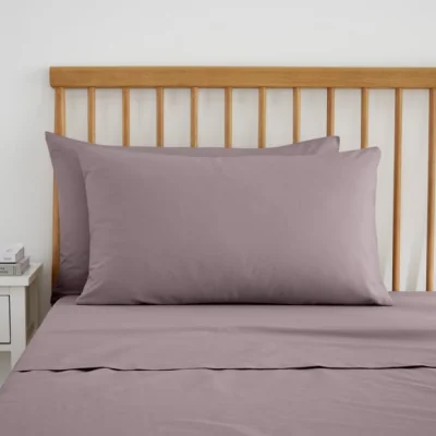 Dunelm Pure Cotton Standard Pillowcase Pair