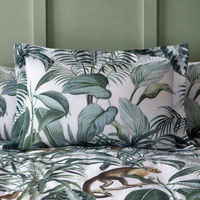 Dunelm Jungle 100% Cotton Oxford Pillowcase Light Green