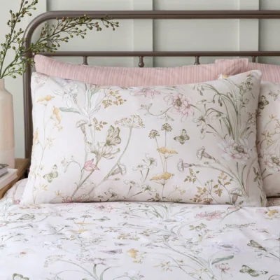 Dunelm Ella Whimsical Polycotton Standard Pillowcase Pair