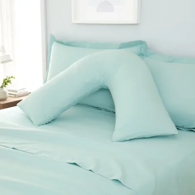 Dunelm Fogarty Soft Touch V-Shape Pillowcase Duck Egg (Blue)