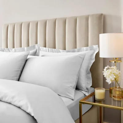 Dunelm Soft & Silky Standard Pillowcase Pair Silver