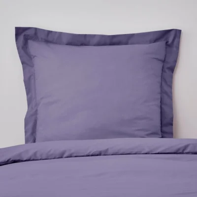 Dunelm Non Iron Plain Dye Lavender Continental Square Pillowcase Lavender