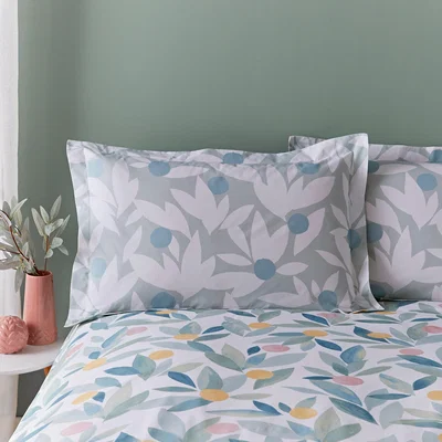 Dunelm Erwin Fruits Oxford Pillowcase MultiColoured