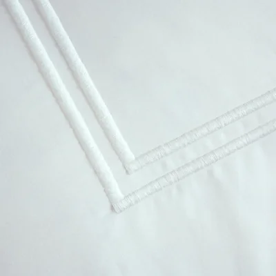 Feather & Black Langham White King Pillowcase Pair, White