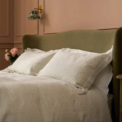 Feather & Black Elodie Oxford Edge Pillowcase Pair, Oxford Standard