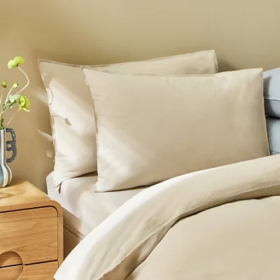 Habitat Habitat Cotton Washed Stone Pillowcase Pair