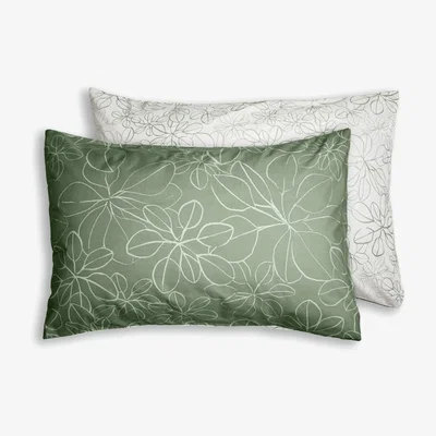 Habitat Habitat Liner Leaf Pillowcase Pair