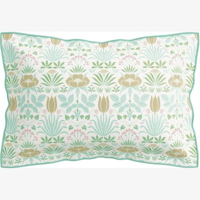 Habitat V&A Cotton 200 TC Voysey Anselm Pillowcase - Aqua