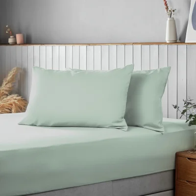 Habitat Silentnight Supersoft Standard Pillowcase Pair - Light Blue