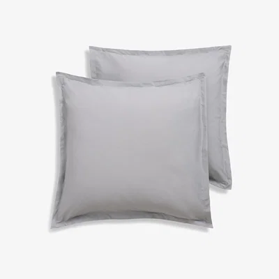 Habitat Habitat Cotton Rich 180TC Continental Pillowcase Pair - Grey