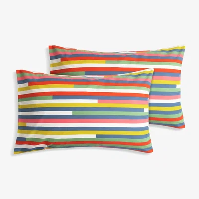 Habitat Habitat 60 Klee Cotton Pillowcase 2pk by Margo Selby - Multi