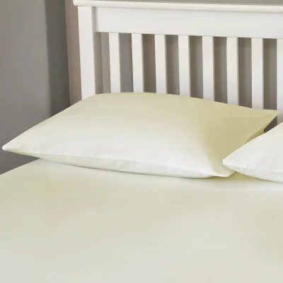 Homebase The Willow Manor 100% Cotton Pillowcase Pair - Ivory