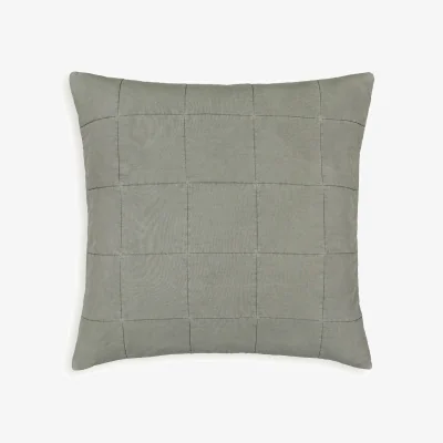 La Redoute Sparrow Checked 100% Washed Cotton Pillowcase