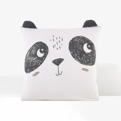 La Redoute Panda Mania Animal Cotton Pillowcase