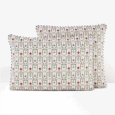 La Redoute Gabriella Floral 100% Cotton Muslin Pillowcase