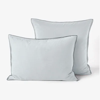 La Redoute Plain 100% Organic Washed Cotton Muslin 400 Thread Count Pillowcase