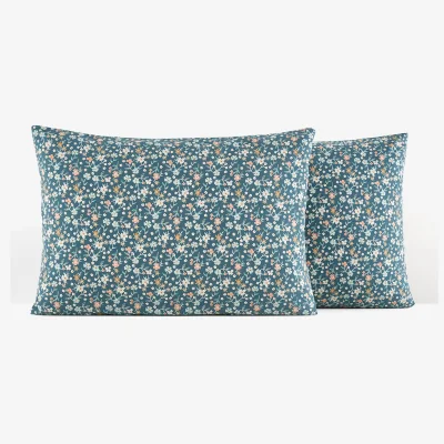 La Redoute Jane Floral 100% Washed Cotton Pillowcase