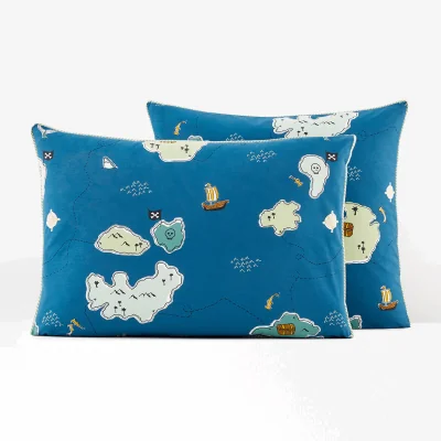 La Redoute Trezoro Treasure Island 100% Cotton Pillowcase