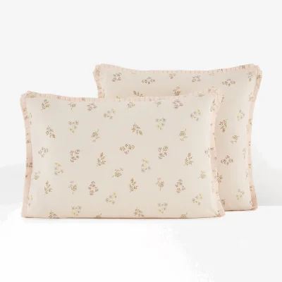 La Redoute Camomille Floral 50% Recycled Cotton Pillowcase